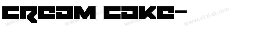 Cream Cake字体转换